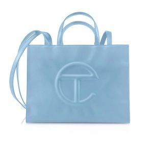 Telfar Pool Blue Medium Shopping Bag